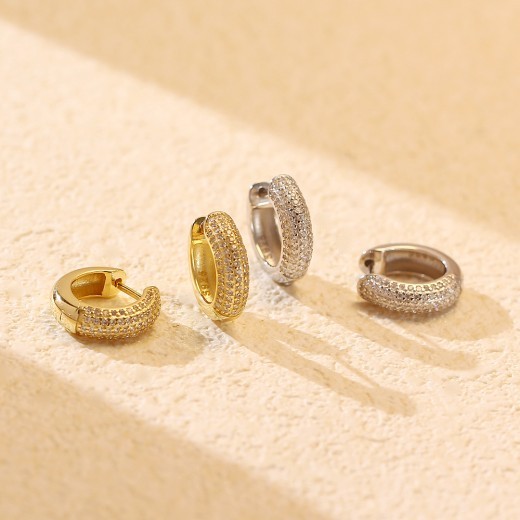 Irregular Zircon Earrings Earrings Fashion Diamond