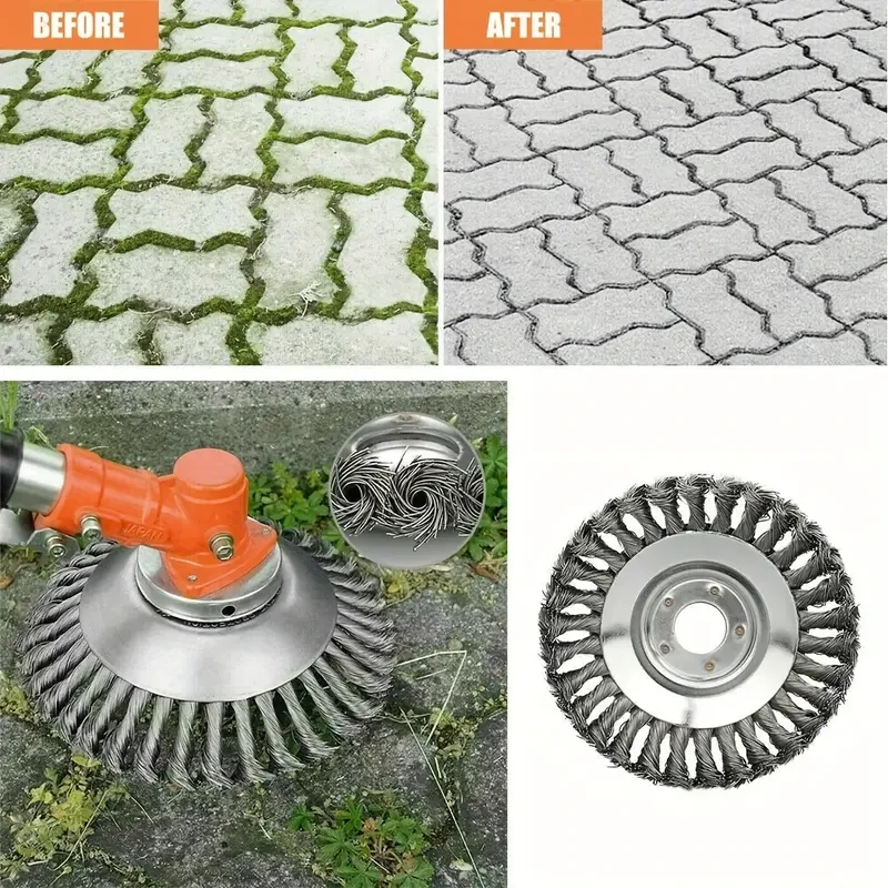 1pc Universal Heavy-Duty Steel Wire Wheel