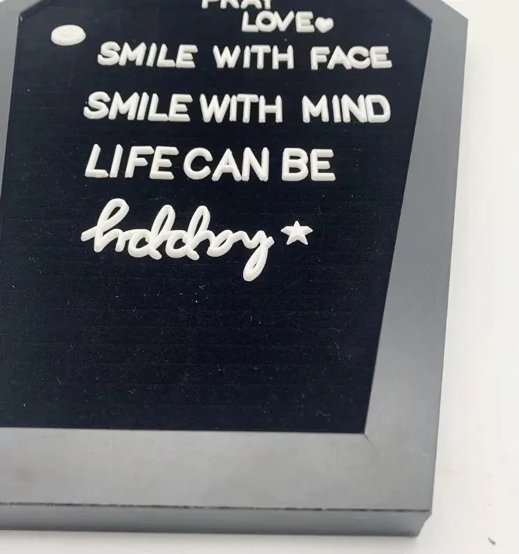 Coffin Letter Board Wooden Home Decor Message Board