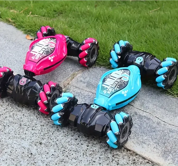 TurboDrift 4WD Gesture Controlled RC Car  Dual-Side Rotating Off-Road Vehicle with LED Lights & Music