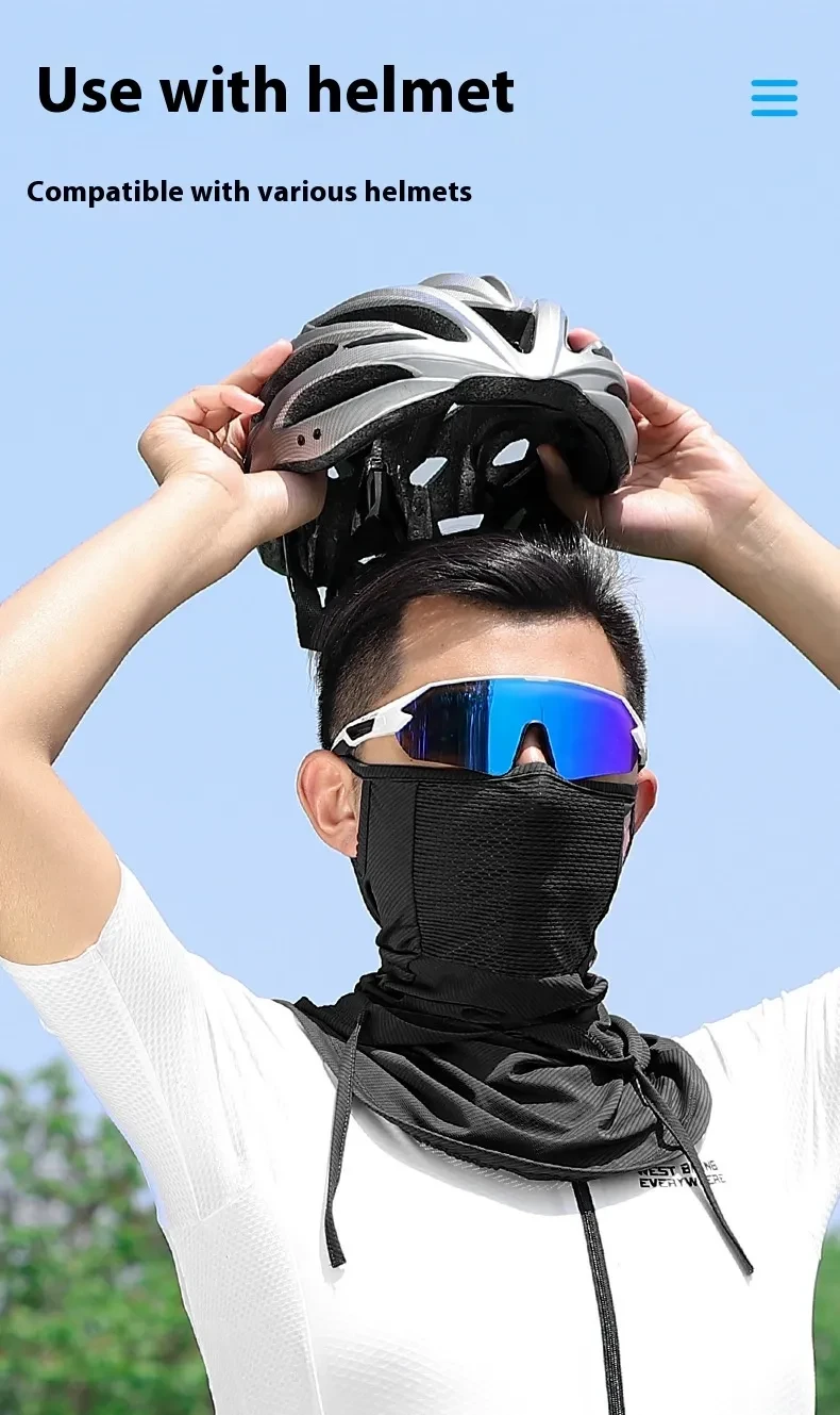 Bicycle Hood Cycling Mask Sun Protection