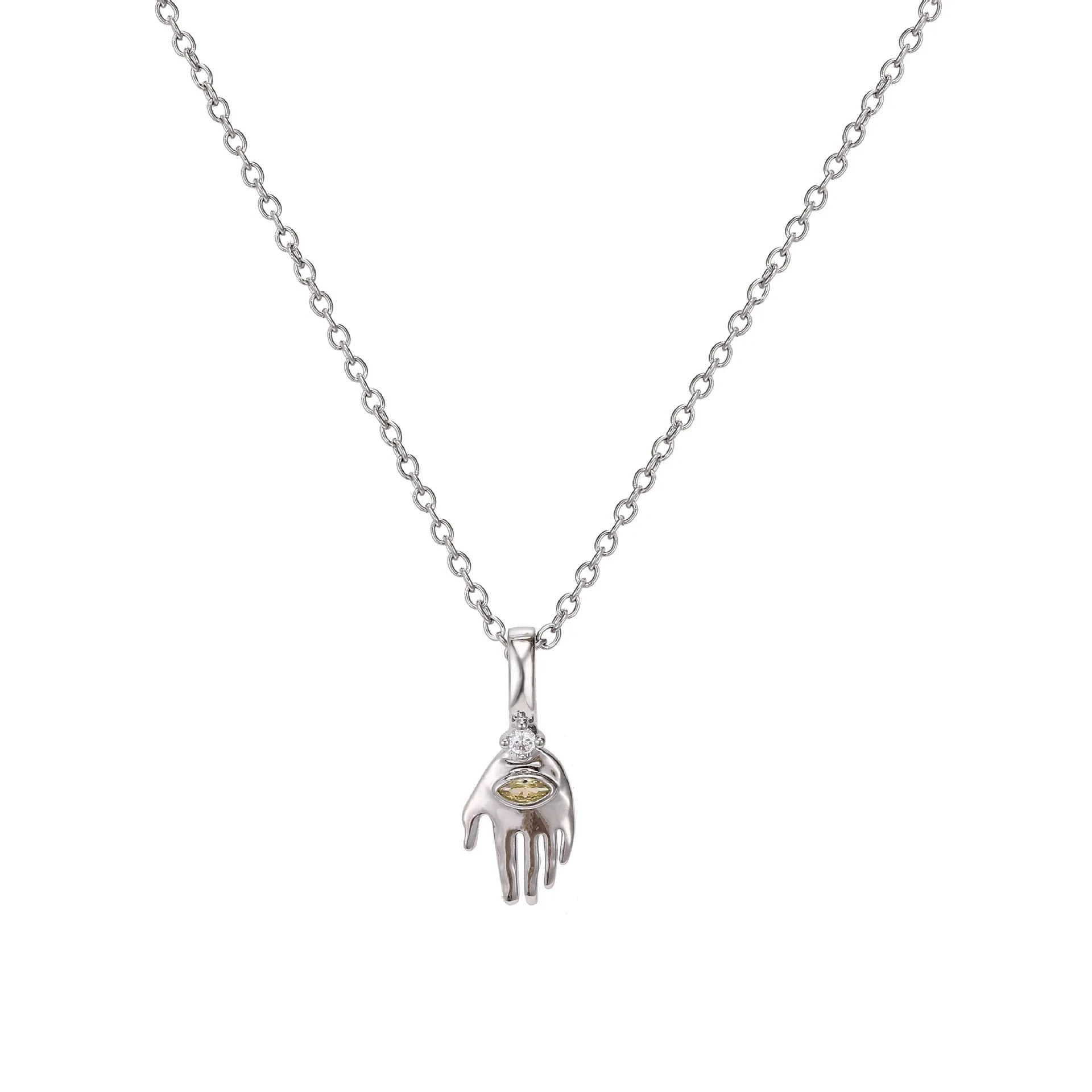 Zircon Necklace Vacuum Plating Color Retention