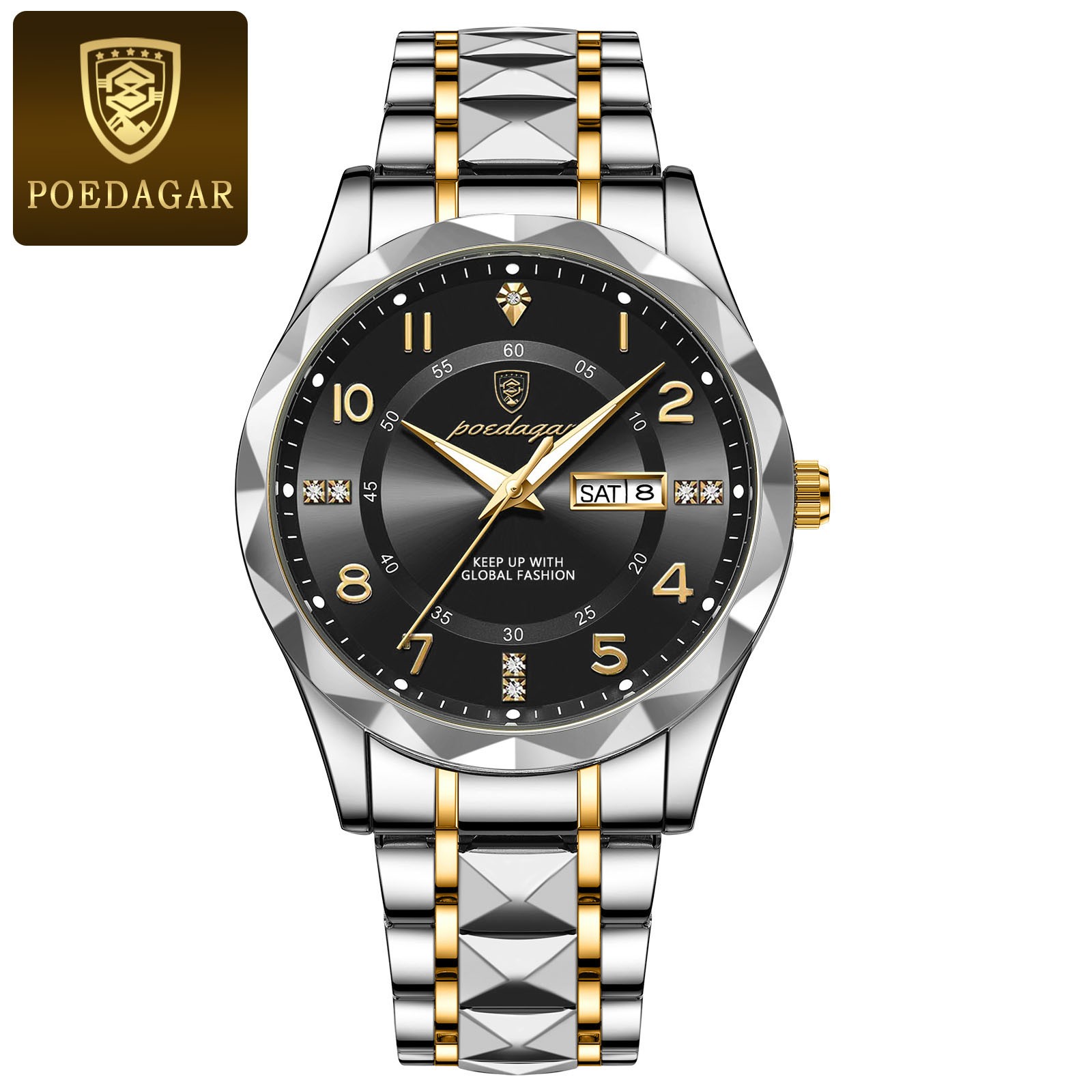 POEDAGAR Luxury Mens Quartz Watch