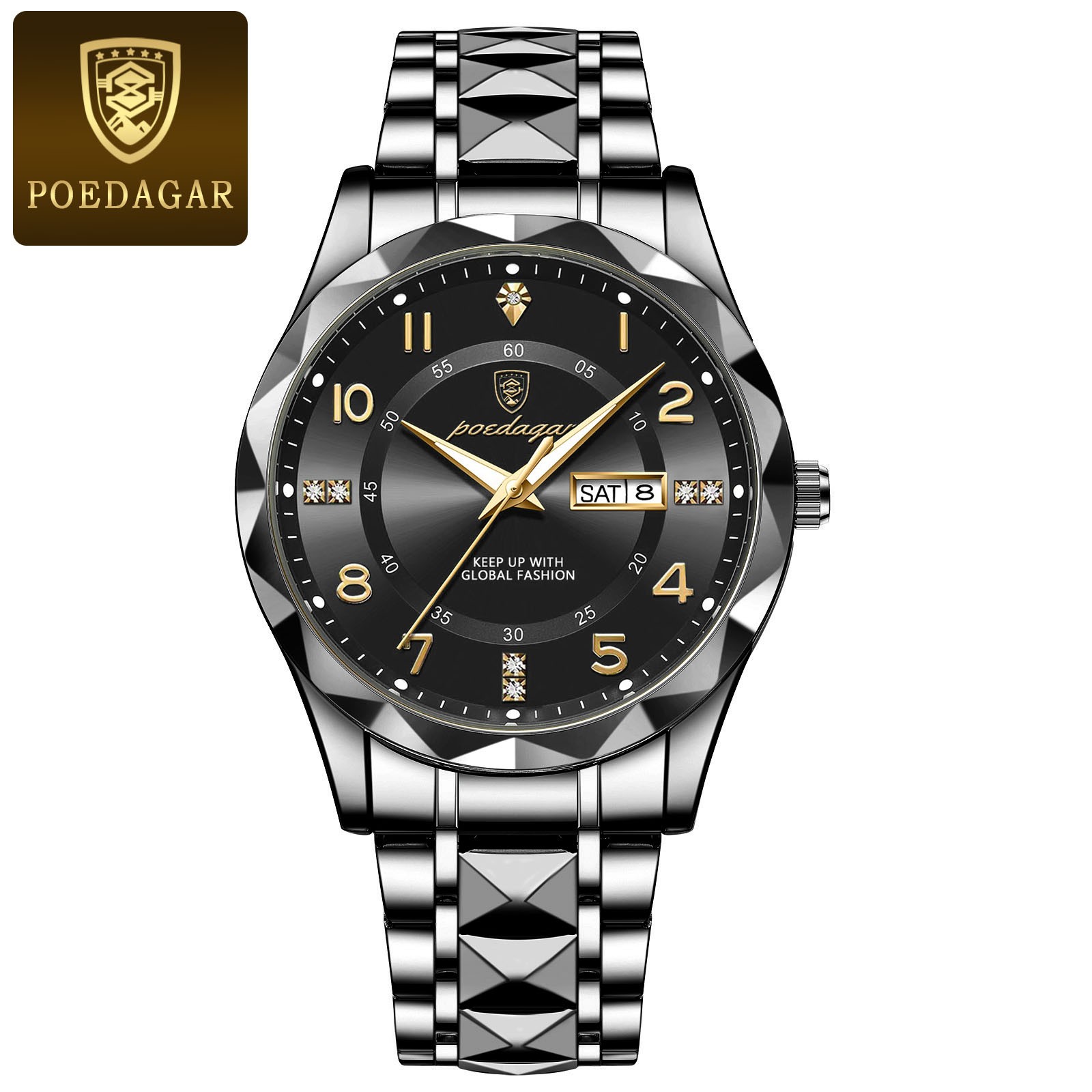 POEDAGAR Luxury Mens Quartz Watch