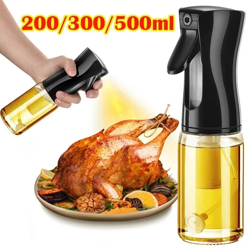 1Pc Oil Spray Bottle  200/300/500ML Kitchen Olive Oil Mist Sprayer