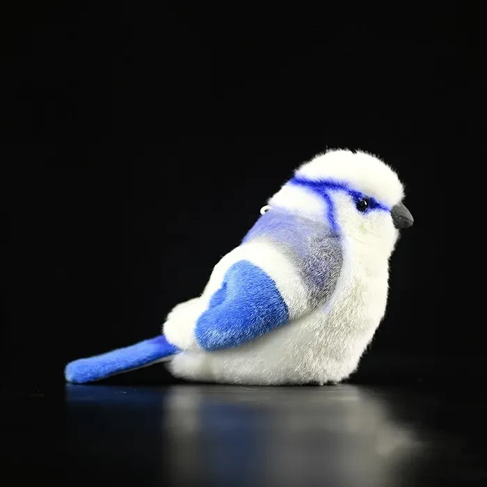 Gray Blue Tit Fat Chirp Plush Toy