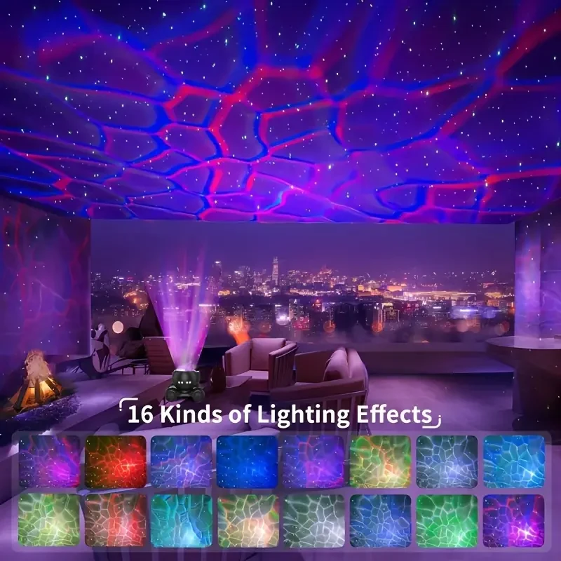 Aurora Galaxy Projector - White Noise Night Light with Speaker