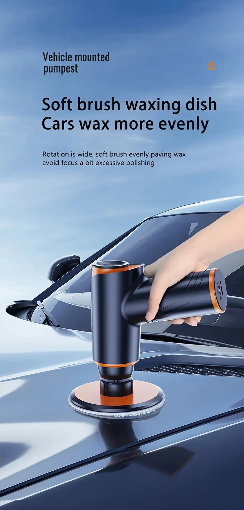 Portable 100W Wireless Car Waxer & Polisher