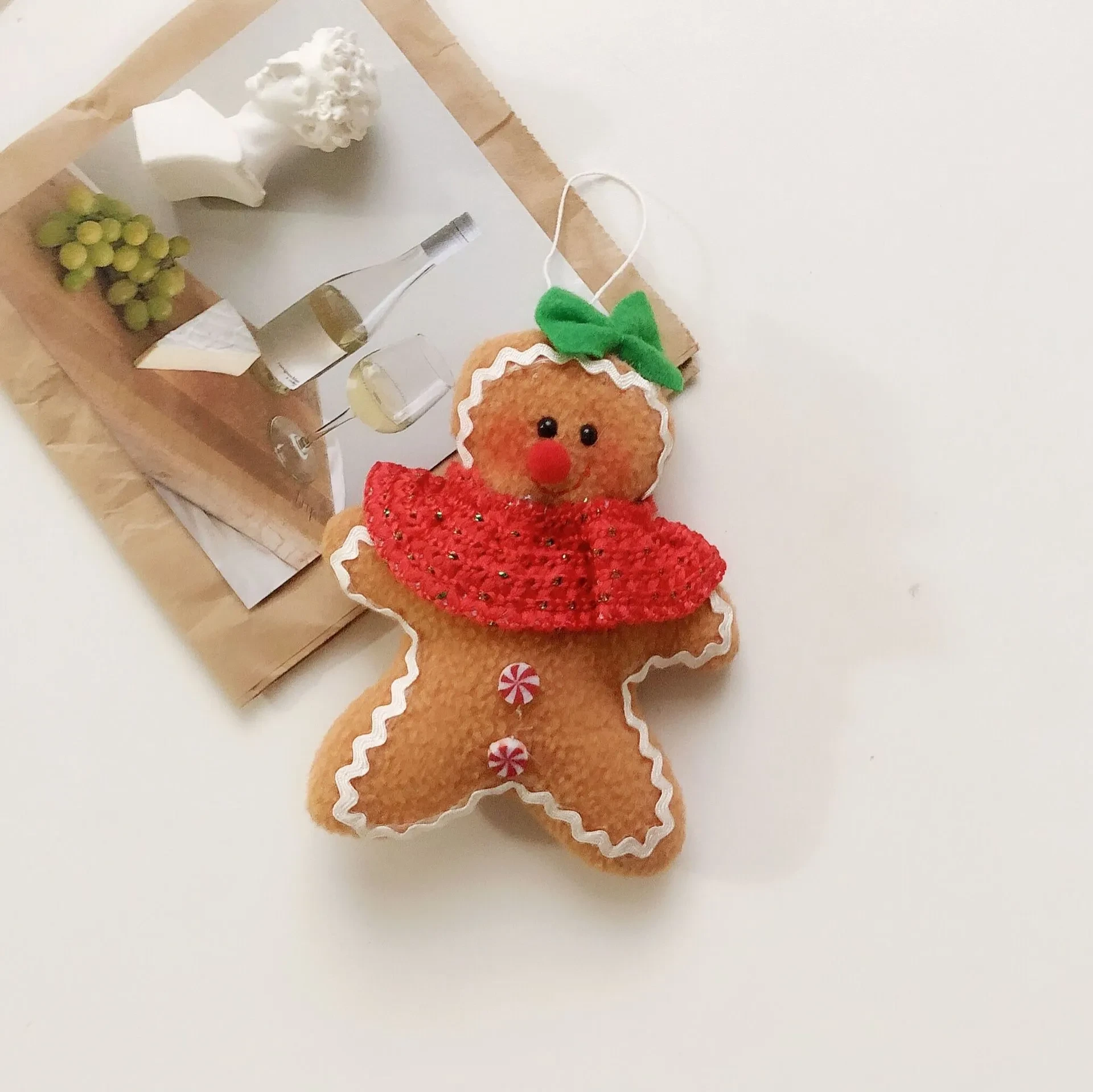 Christmas Pendant Biscuit Man Plush Decoration Doll