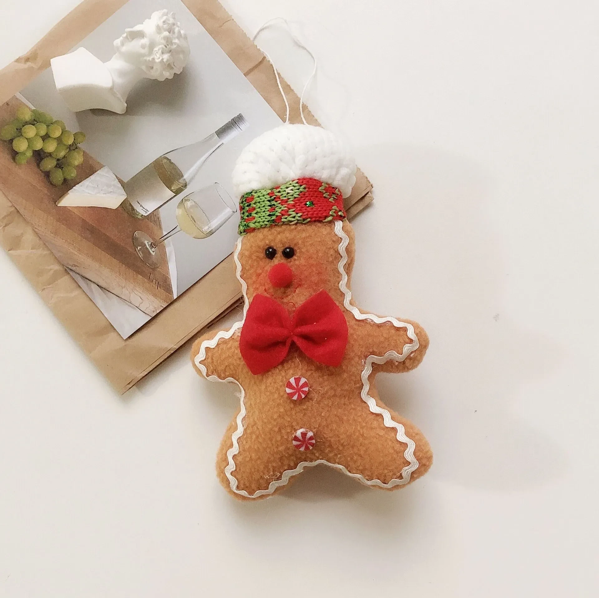 Christmas Pendant Biscuit Man Plush Decoration Doll