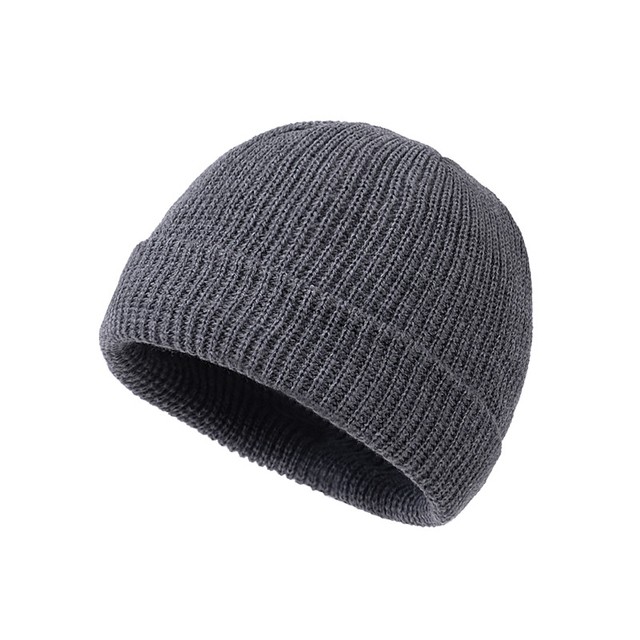 Rimiut Knitted Wool Beanie  Simple Warm Skull Cap