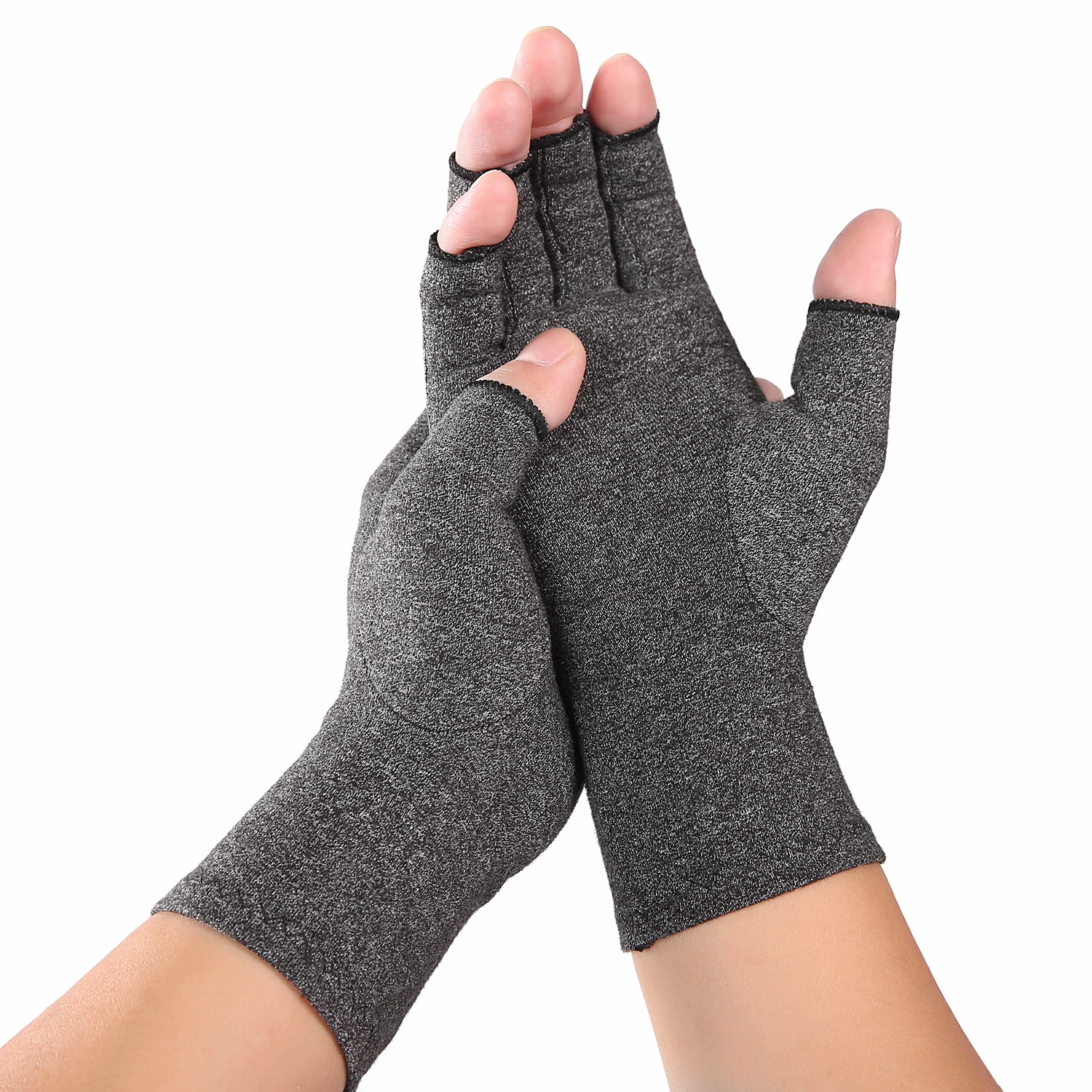 Fingerless Compression Gloves  1 Pair for Hand Discomfort Relief