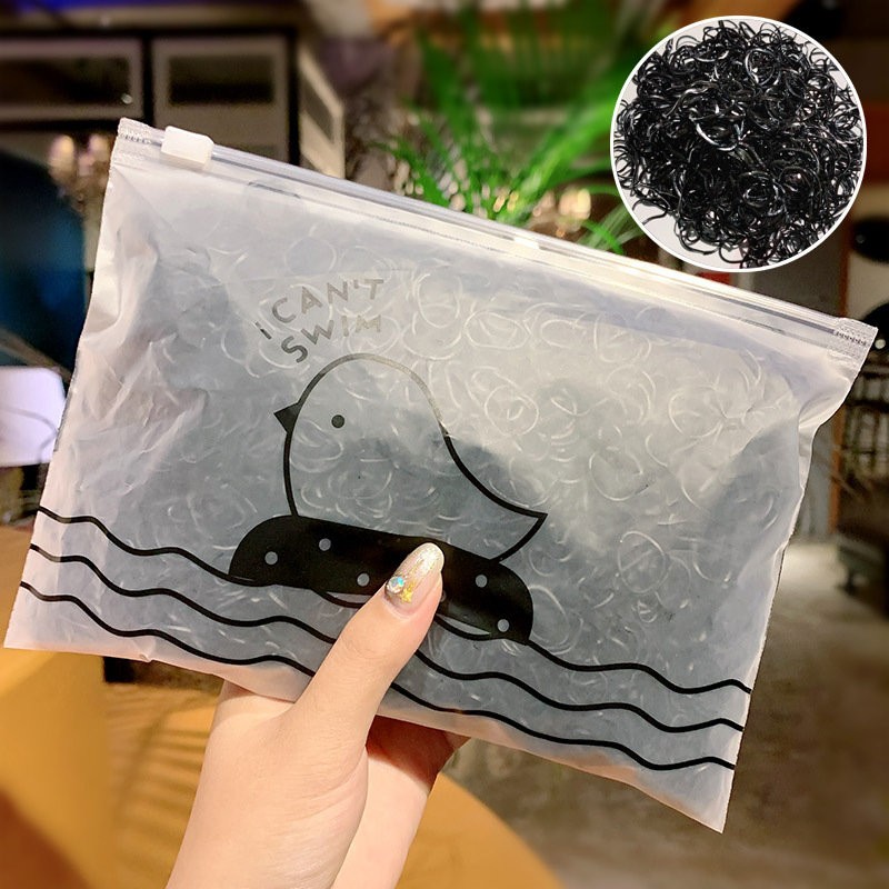 1000pcs Colorful Small Disposable Hair Bands