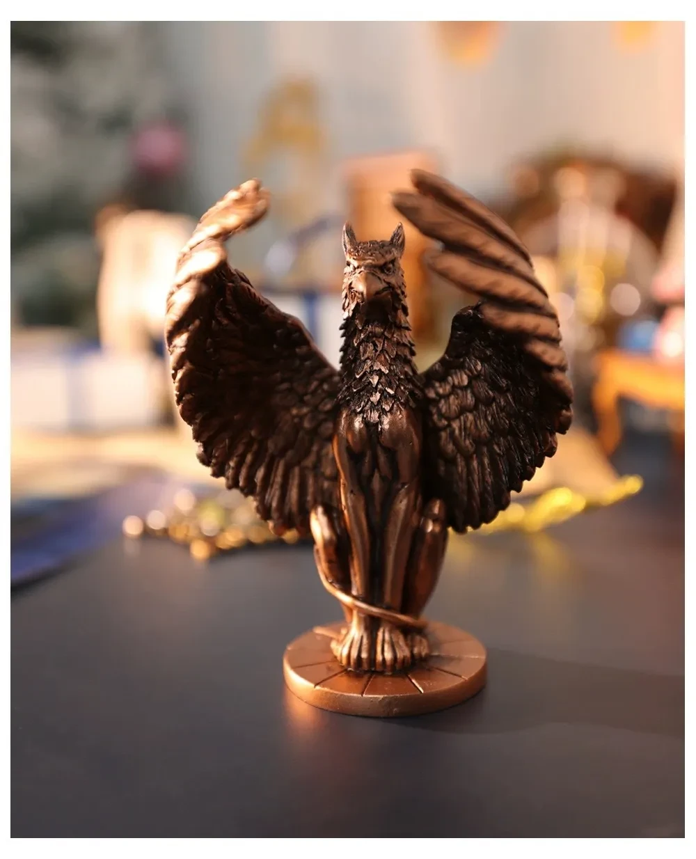 Access Control Lion Eagle Head Vulture Retro Table Decoration Resin Decorations