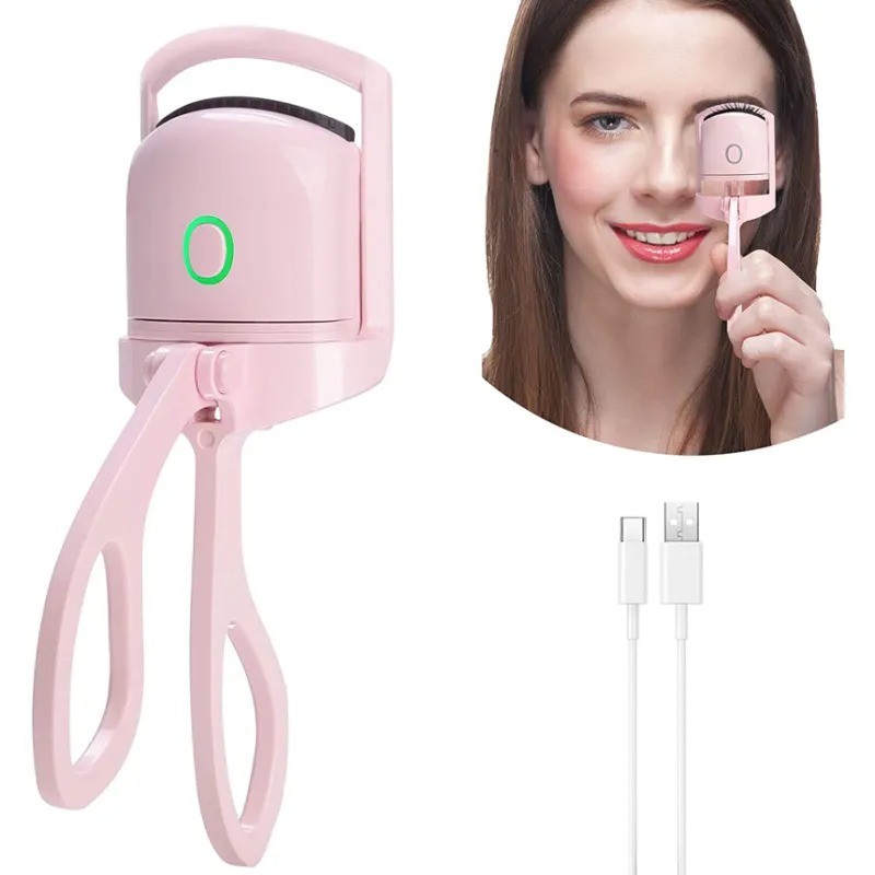 Portable Electric Heated Eyelash Curler - Long Lasting Curls