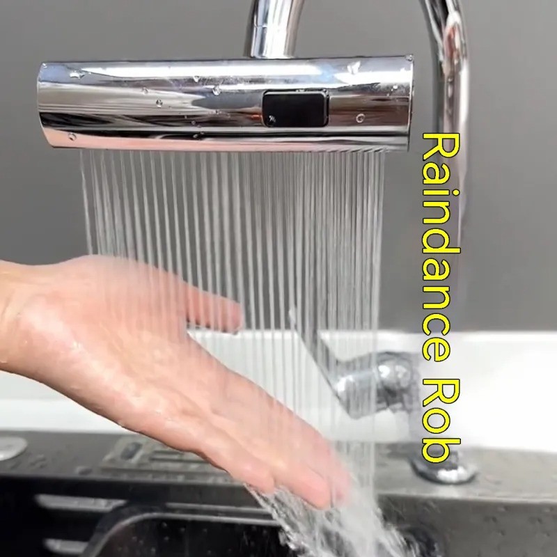 Universal Rotating Waterfall Kitchen Faucet Bubbler