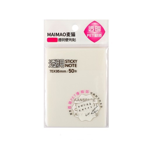 Transparent Post-it Notes Adhesive Student Notes Stickers