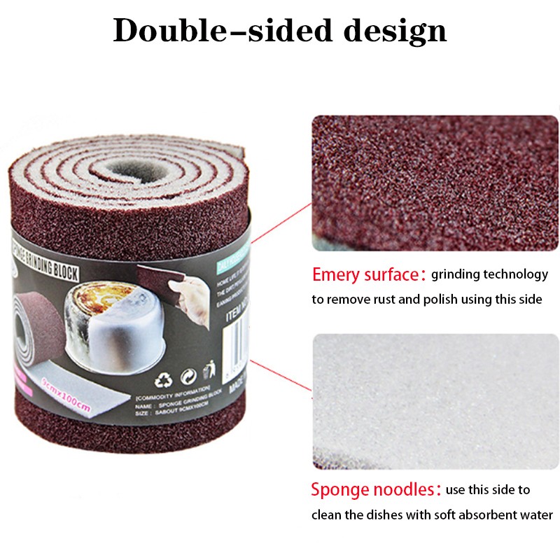 Magic Melamine Sponge Eraser  Carborundum Kitchen Scrub for Pots, Pans, and Utensils
