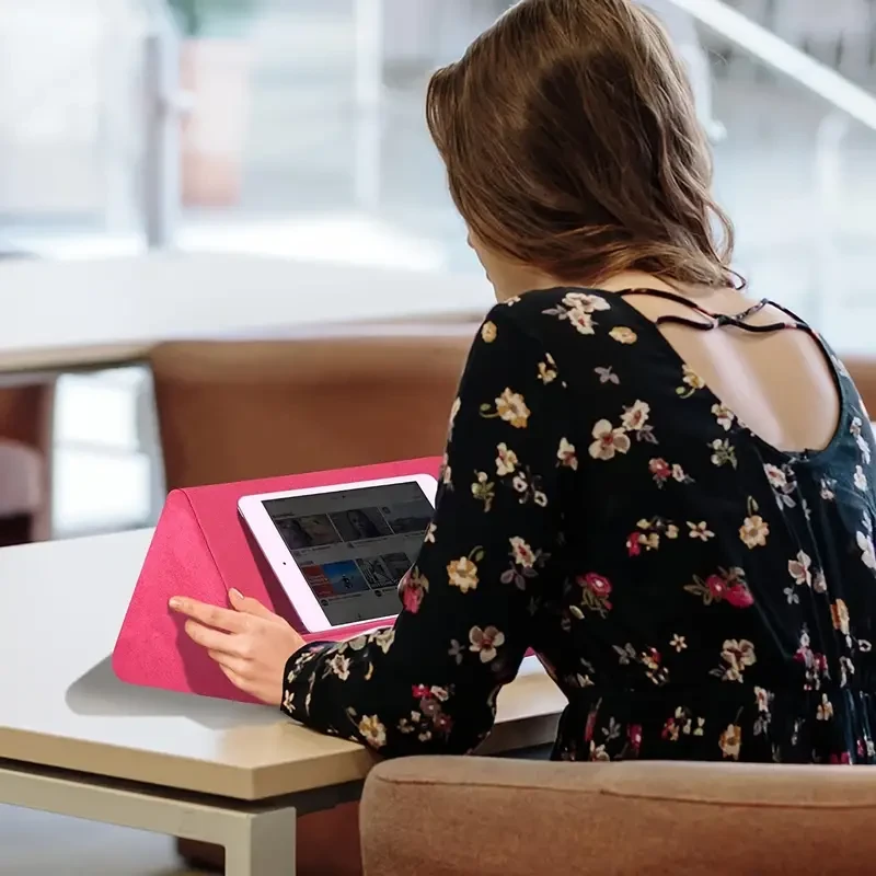 Soft Tablet Stand Pillow With Pocket, Tablet Cushion Stand, Adjustable 3 Viewing Angle