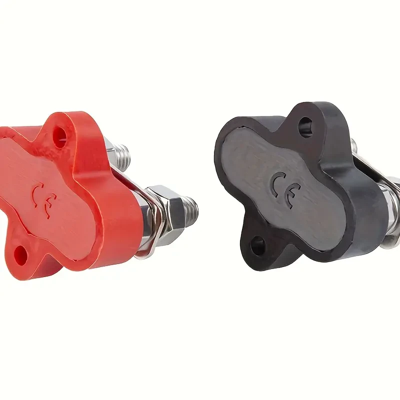 Battery Power Distribution Terminal Block DC 48V Dual M8 Posts Battery Junctio