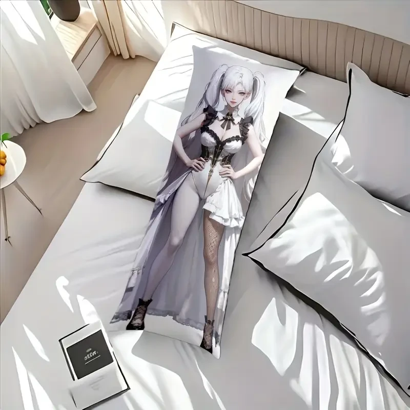 A 2D Girl Mosaic Full-Size Hugging Pillow Case