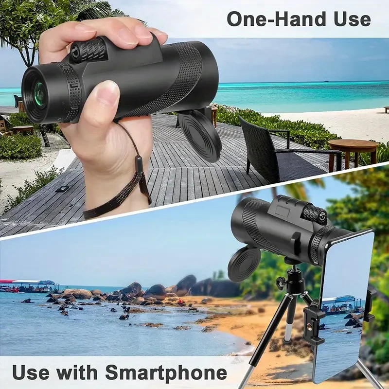 10x42 High Definition Monocular Telescope for Adults