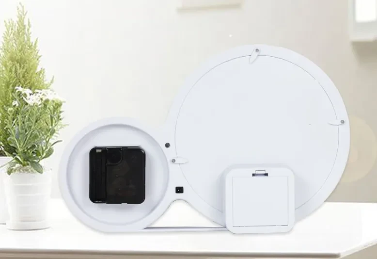 Mirror Photo Frame With Clock