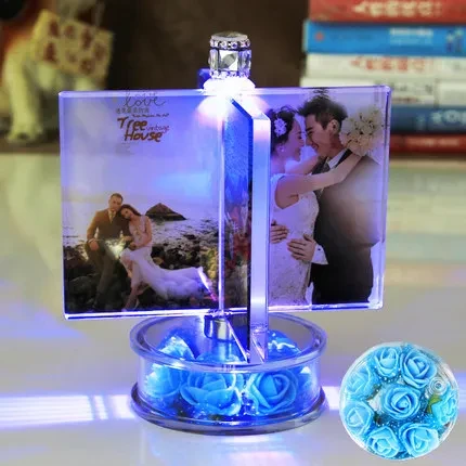 Windmill Crystal Photo Frame Glass Album