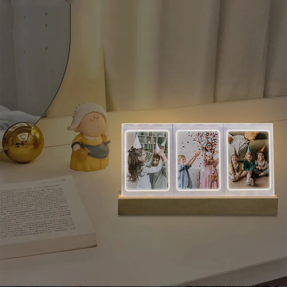 Household Fashion Transparent Luminous Photo Frame