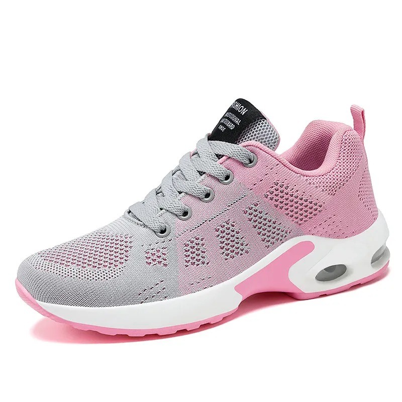 Women's Breathable Lightweight Cushioned Lace-Up Sneakers