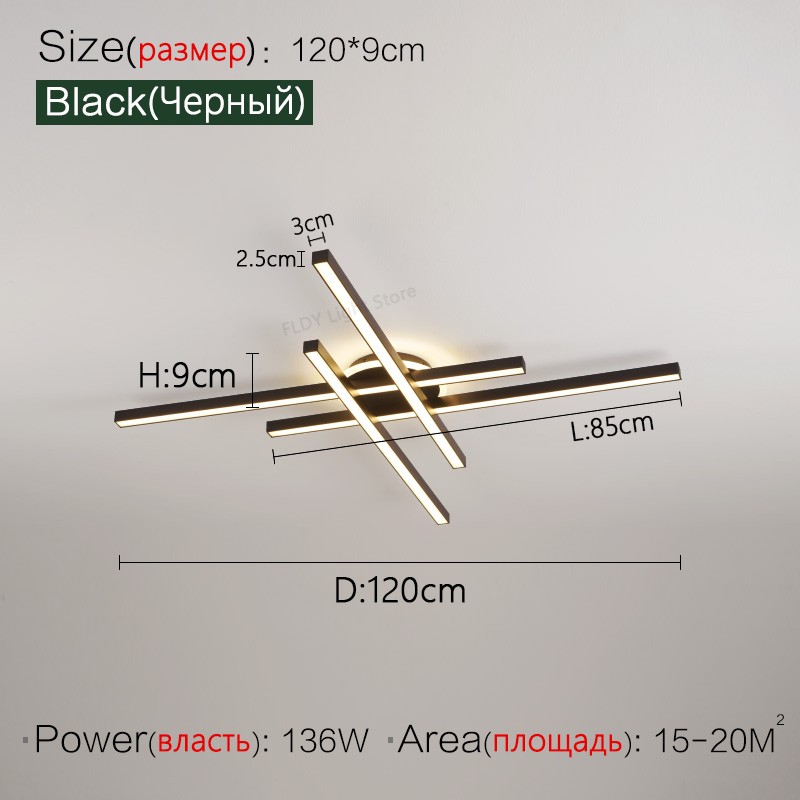 2024 Nordic Modern LED Ceiling Lamp - Living Room, Dining Room, Bedroom Chandelier