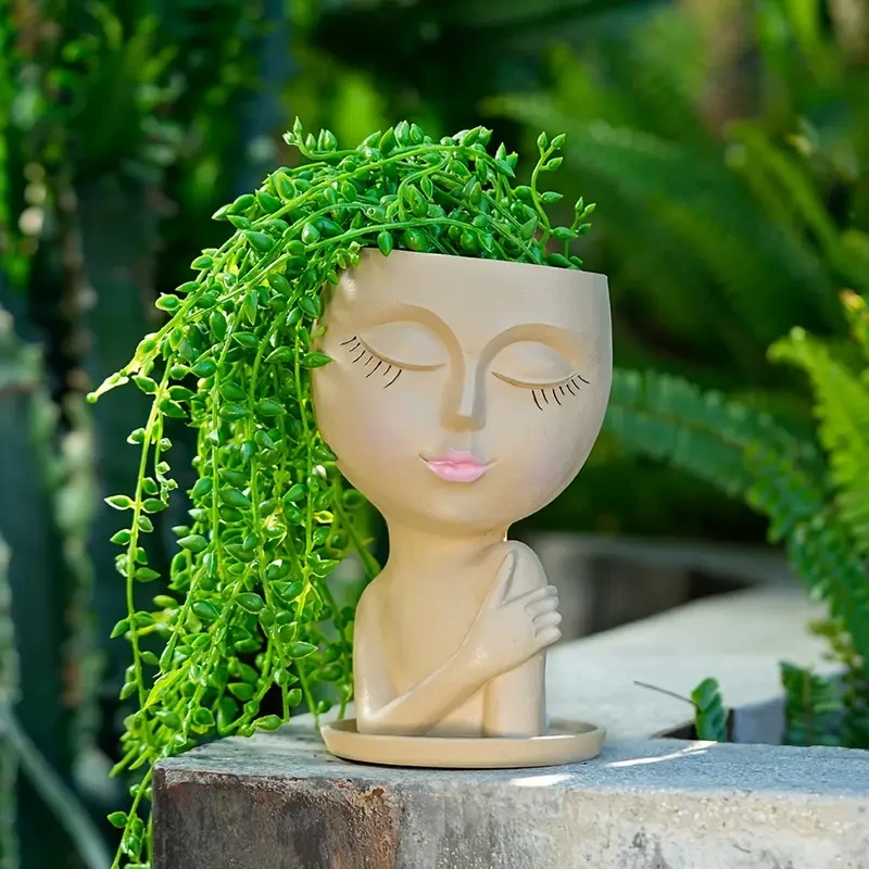 The Shoulder, Face, Beautiful Flower Pot