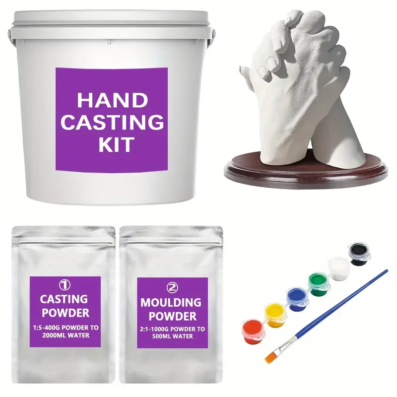 Hand Casting Kit for Couples - Preserve Every Detail with Complete DIY Sculpture Molding & Casting Powder Set for Anniversary