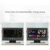 Temperature Humidity Monitor Weather Forecast LED Table Alarm Clock