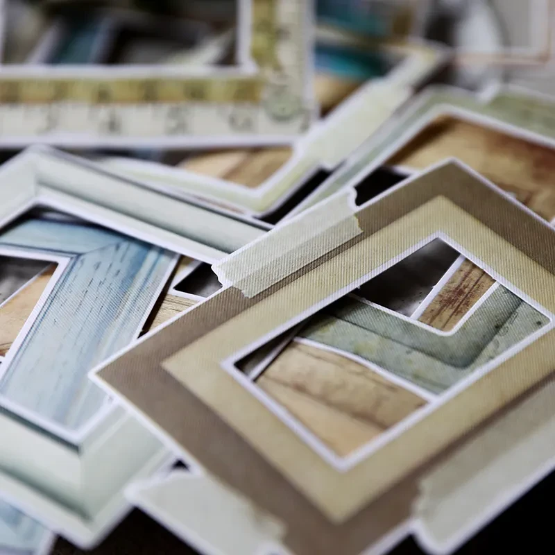 Retro Hand Account Border Sticker Photo Frame Decoration