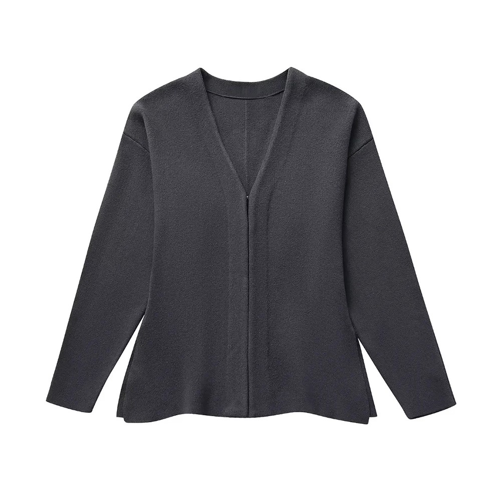Women's Front Hook Fitted Knit Cardigan