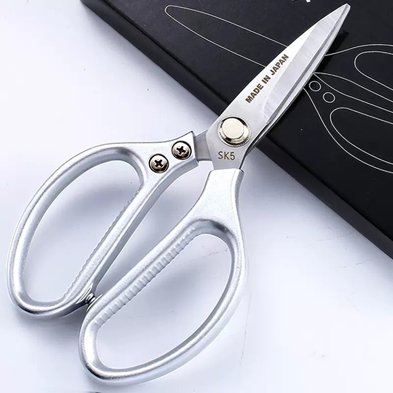 Professional 8.5-inch Stainless Steel Kitchen Scissors with Aluminum Alloy Handle