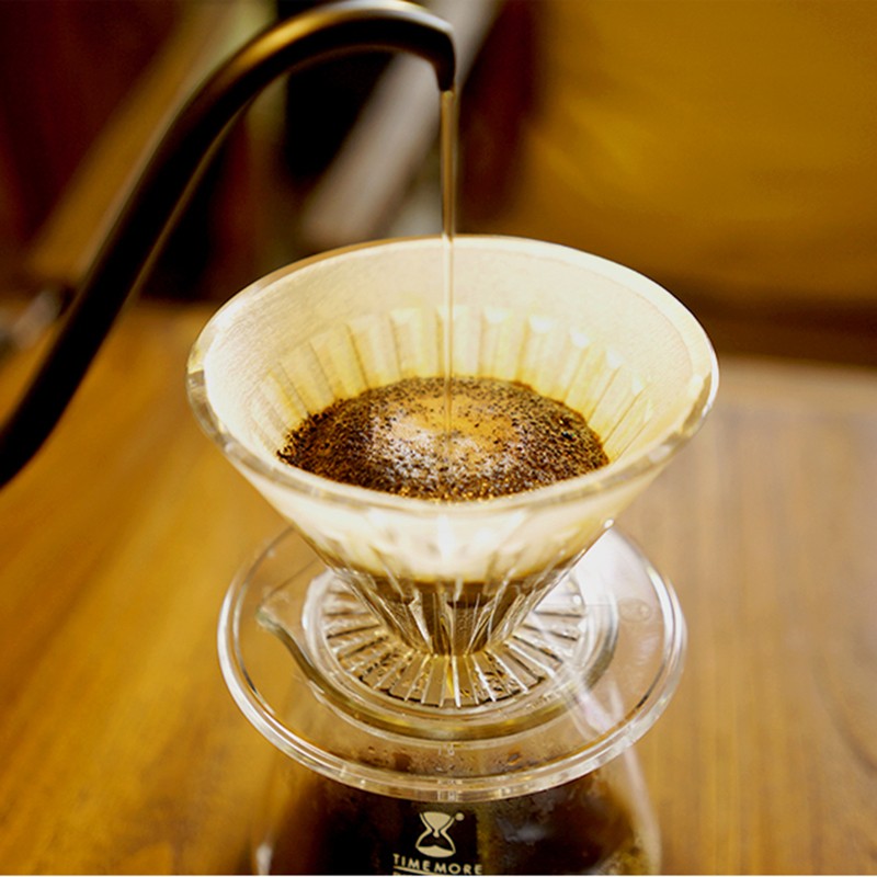 TIMEMORE Coffee Filter Paper  50pcs V-Shaped Hand Drip Filter for Pour-Over