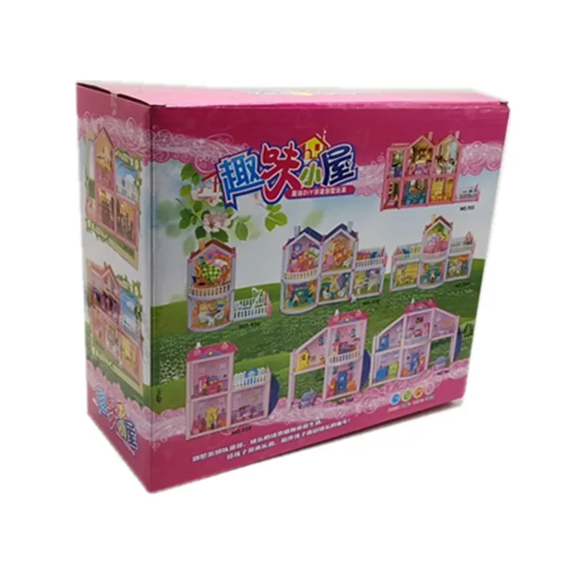 Purple DIY assembled castle