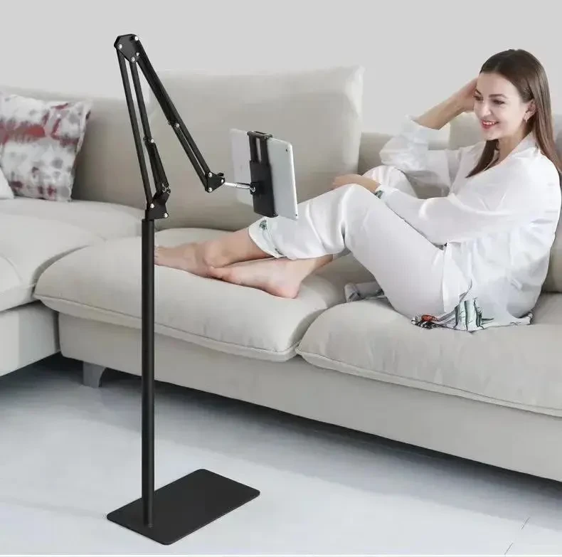53.15inches/68.9inches Adjustable Tablet Phone Floor Stand Holder