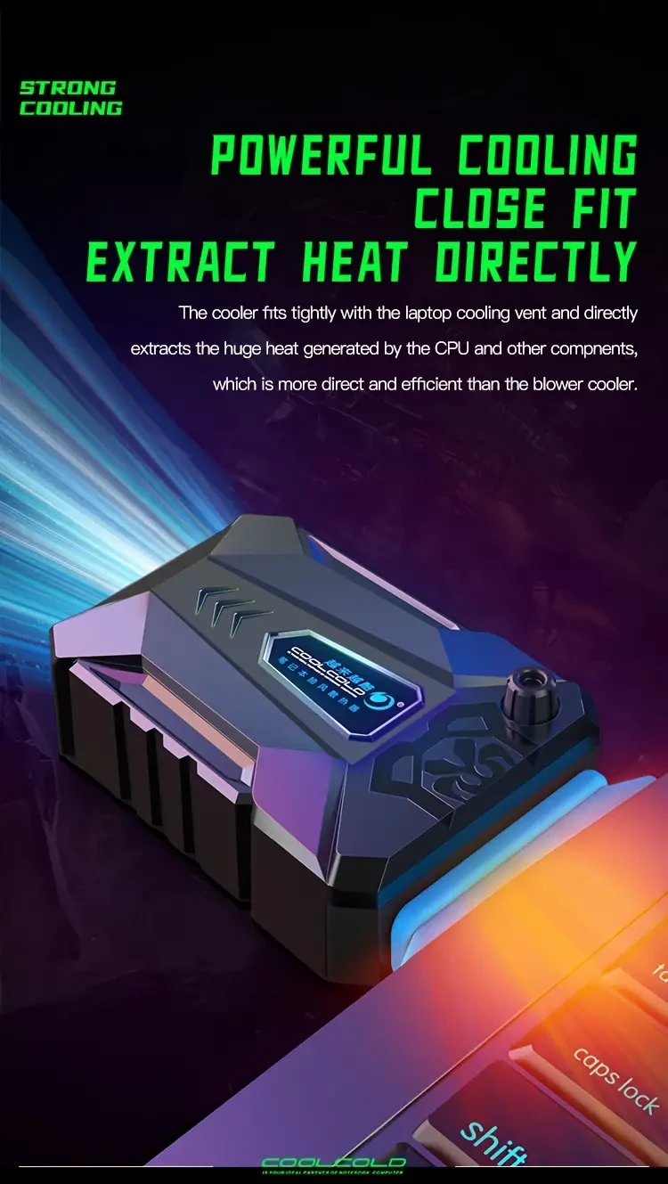 Vacuum Portable Laptop Cooler USB Air Cooler External Extracting Cooling Fan Notebook For 30.48-43.18cm Laptop