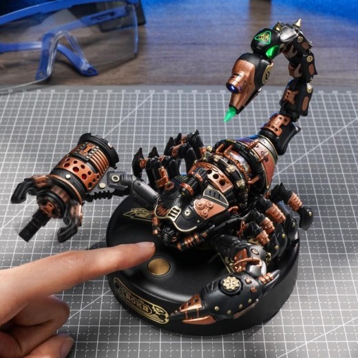 ROBOTIME ROKR 3D Metal Puzzles Emperor Scorpion For Adults To Build, Gift For Teen Adults 123 Pcs MI04