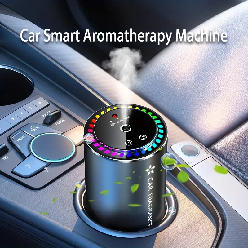 1pc Smart Car Aromatherapy Diffuser, Touch Sensor with 3 Modes, Adjustable Colors, Includes 50ml Fragrance Oil, Durable PC Material for Various Vehicle Models