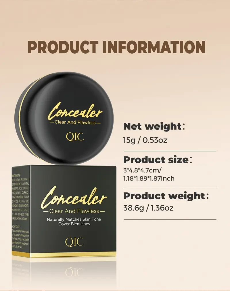 QIC Full Coverage Concealer Cream