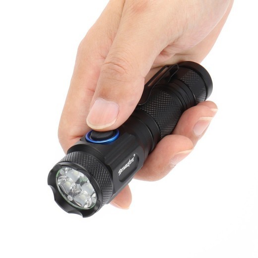 Fashion Simple Rechargeable Powerful Tactical Flashlight
