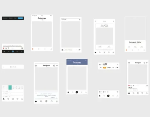 Sticker Bag Photo Frame Sticker Series Retro Frame