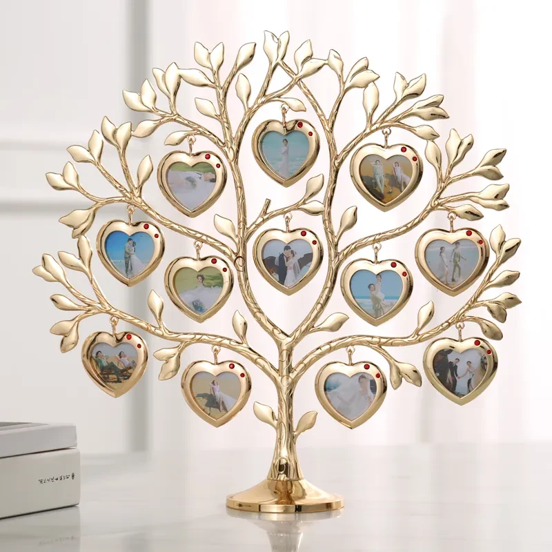 Rhinestone Family Tree Photo Frame Tree Memorial Day Gift