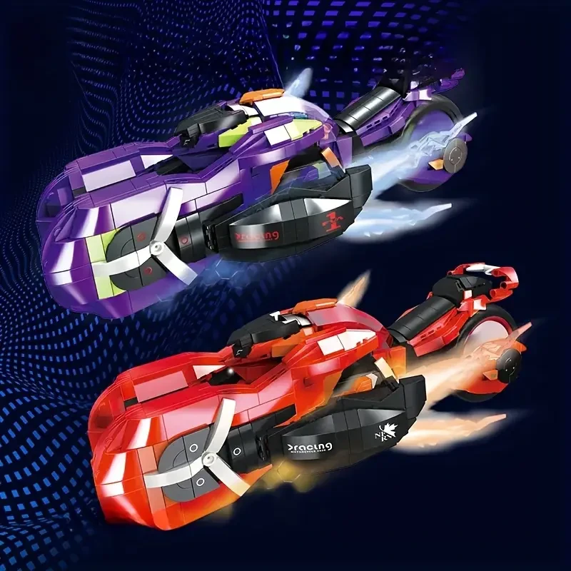 1522pcs - Speed Iron Cavalry Series Building Block Toy Set, Made of ABS Material