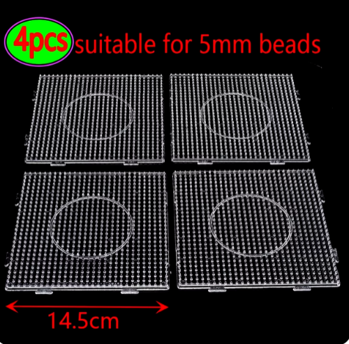 4Pcs/Hama Beads 5.0mm Square Large