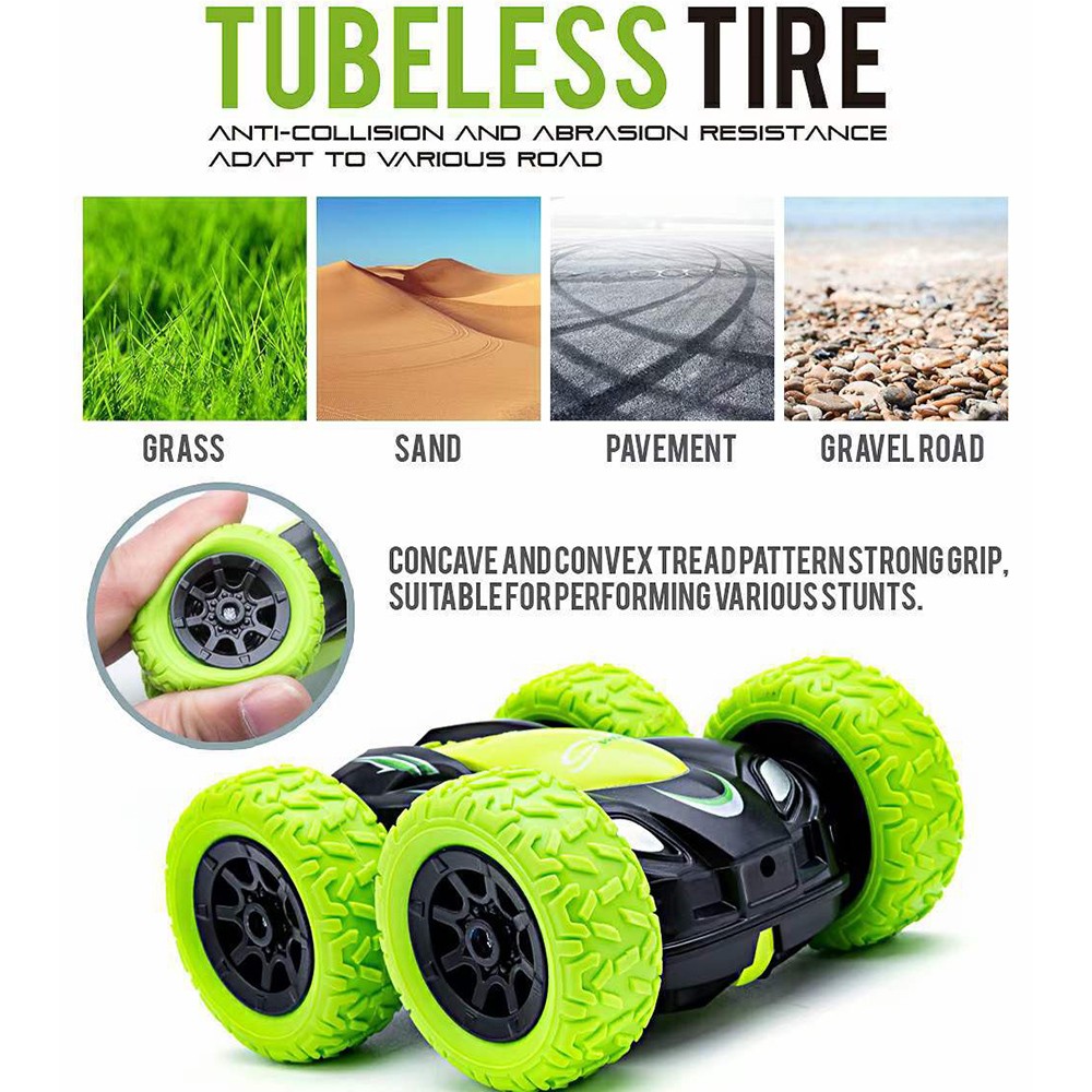 High-Speed Double-Sided RC Stunt Car - 2.4G Remote Control with LED Lights